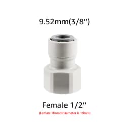ELECQUEEN Tubing Quick Joint. 9.5mm(3/8) push fit x 5/8'' female adapter,Homebrew Hose Quick Connecter for Keg Coupler,Tap Shank