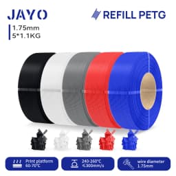 JAYO 5.5KG 3D PETG / High Speed Matte PETG / PLA Classic Printer Filament 1.75mm 3D Printer Filament Neatly Wound PETG for 3D
