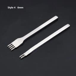 3/4/5/6mm Spacing Punch Tool For Leather Hole Punches Tool Lacing Stitching Sewing DIY Leather Craft Tools 1/2/4/6 Prong