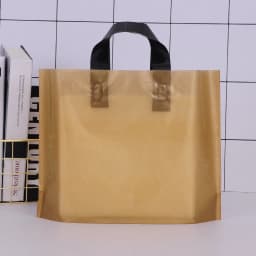 100pcs Custom Logo Colorful Shopping Bags With Handle Plastic Gift Bag Print One Color Logo On Double-sided Free Design Print