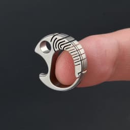 Pocket Titanium Alloy Mini Bottle Opener Portable Keychain Pendant EDC Small Tool Backpack Connection Buckle