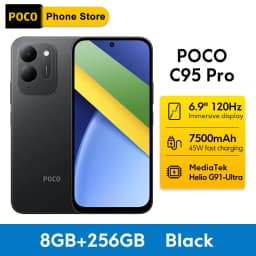 Newest POCO C95 Pro Smartphone Global Version 7500mAh Battery 45W Charging 6.9" 120Hz display 50MP Camera Helio G91-Ultra