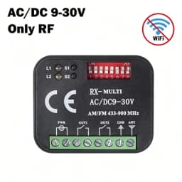 RX MULTI Tuya WIFI 300-868 MHz Garage Door Remote Control Receiver 433MHz 868MHz AC DC 9-30V 85-250V Smart Switch Module Opener