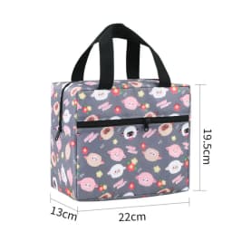 Cute Leakproof Lunch Bag Insulated Large Capacity Cooler Lunch Bag Reusable Thickened Insulated Lunch Box Students