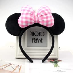 Anime Mouse Ears Headhand Cosplay Kawaii Cartoon Elastic Hair Accessories Party Sequin Bows Hairband Toys Children Adults Gift