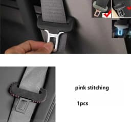 Universal Car Seat Belt Buckle Clip Protector Leather Interior Button Case Anti-Scratch Cover Safety Accessories