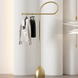 Simple Standing Coat Rack Floor Clothes Hanger Entrance Hall Bedroom Storage Removable Clothes Drying Racks Minimalist Furniture