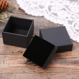 5Pcs/lot Custom Your Logo Kraft Box Paper Present Packaging Box Ring Earring Pendant Protection Christmas Gift Box 5x5cm