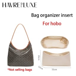 Dupont Paper For Bohe Hobo Bag Organizer Insert Durable Wateproof Bag Support Orderly Storage Inner Liner Neat Bag Accessories