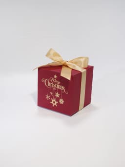 Christmas square paper gift box, Christmas candy chocolate Dim sum gift box, holiday party gift gift box decoration