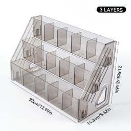 3/4/5/6/7 Layers Acrylic Nail Polish Display Rack Transparent Cosmetic Organizer Multi-layer Simple Mounting Rack Stand Holder