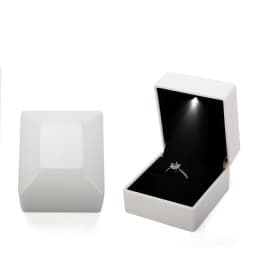 Wholesale LED Ring Box Jewelry Box for Wedding Engagement Proposal Ring Box Necklace Pendant Gift Box with Light Storage Case 