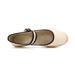 Stylish Mary Jane Espadrilles Women's Flat Shoes with Breathable Canvas Upper Ladies Loafers