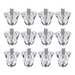 Football Cleat Replacement Studs 12 Pcs Replacement Spikes Track Shoes Set With Metal Head For Soccer Rugby Football Shoes Studs