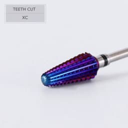HYTOOS Purple Tornado Bit 3/32 Carbide Nail Drill Bits Milling Cutters For Manicure Remove Gel Electric File Accessories