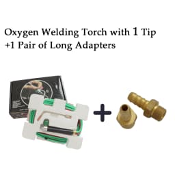 Micro Mini Gas Torch for Jewelry Welding and Soldering Kit with 5 Weld Tips for Oxygen Cylinders and Hoses (Acetylene)
