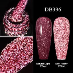 Mtssii Reflective Glitter Gel Nail Polish 6ML Galaxy Chameleon Cat Eye Gel Nail Art Magnetic Varnish Semi Permanent Base Top Gel