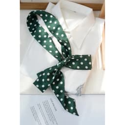 2025 New Spring Polka Dot Long Scarf Preppy Chic Polyester Red Butterfly Narrow Ribbon Bowknot Bag Accessories 180cm Cravat Gift