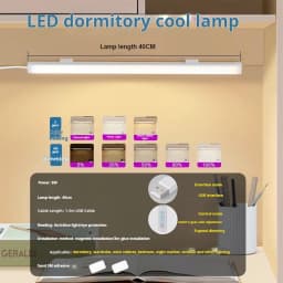 Led Light Tube Reading Lamp Usb Plug Magnetic Strip Suction Bedside Mini Night 20cm/40cm/50cm Dimmable 3colors Student-dormitory