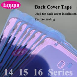 10pcs Waterproof Seal Sticker Back Cover Side For iPhone 16 Plus 15 Pro Max 14 17E Front LCD Display Adhesive Glue