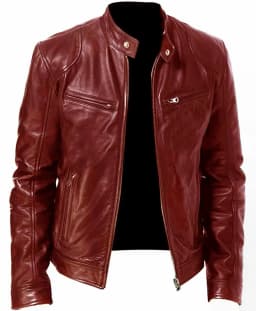 2025 Leather Motorcycle Riding Jacket Men's Slim Fit PU Jacket Outdoor Sports Autumn and Winter Windproof Men's Jacket 5XL