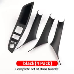 For BMW 5 Series F10 2011-2017 LHD Carbon Fiber Car Door Inner Handle Panel Trim Cover Interior Protector Stickers Accessories