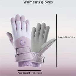 Autumn Winter Women Gloves Touch Screen Windproof Warm Riding Snow Play Men and Women Warm Gloves