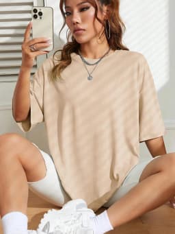Cotton Solid Color Summer Plus Size T Shirt Women Street Hip Hop T-shirts Loose Casual Short Sleeve Comfortable Fashion Tee Tops