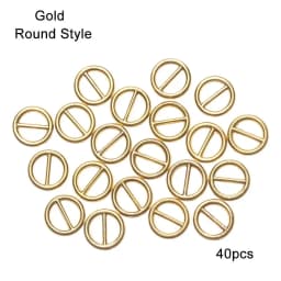 20/40Pcs 5mm/6mm Mini Ultra-small Tri-glide Belt Buckles for Doll Bags Metal Buckles DIY Doll Buttons Shoes Accessories