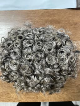 20MM Curly Toupee For Black Men Human Hair Replacement System Hair Topper Pieces for Men Durable Replacement Capillary Prosthesi
