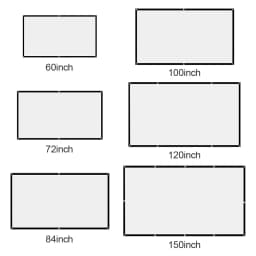 60/72/84/100/120/150 Inch High-definition Simple Home Projector Screen Folding Anti Glare Portable Projection Curtains Screen
