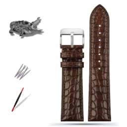 Alligator Watch Strap 12mm 14mm 15mm 16mm 17mm 18mm 19mm 20mm 21mm 22mm Black Brown Blue Crocodile Skin Watchband for Any Brands