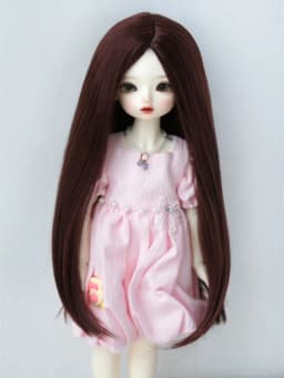 Jusuns Doll Wigs JD016 6-7inch 7-8' 8-9' Parting Long Straight Synthetic Mohair BJD Hair 1/6 1/4 1/3 YOSD MSD SD Accessories