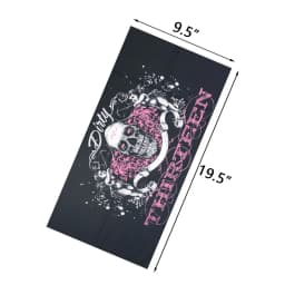 Skull Pattern Seamless Breathable Neck Warmer Gaiter Men Cycling Bandana Women Running Hiking Tube Scarf Sunshield Face Mask