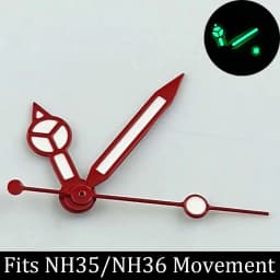 Luminous Watch Hands Blue‑Green & Green, High Quality Replacement Hands for NH35 NH36 ETA2824 2836 Miyota 8205 8215 Watch Movements