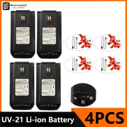 Baofeng UV-21 Pro V2 Li-ion Battery Original High Capacity DC 8.4V Type-C Charge UV21 Pro BL-21UV Battery For UV21 Walkie Talkie