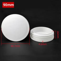 5~100Pcs 13mm~114mm White Round Plastic Blanking End Caps Chair Legs Tube Pipe Inserts Plug Bung Dust Cover Furniture Parts