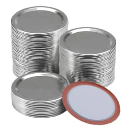 50/200PCS Mason Jar Lids Regular 70/86mm Wide Mouth Canning Lids Reusable Metal Canning Jar Leak-proof Split-Type Canning Caps