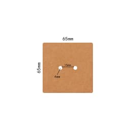 50Pcs 6.5x6.5cm Rings Case Display Card Holder for Earrings Jewelry Packaging Wholesale Small Business Supplier Bags Available