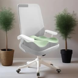 Ergonomic Memory Foam Seat Cushion for Office Chairs & Cars - Posture Support, Butt Pain Relief, Easyclean Material