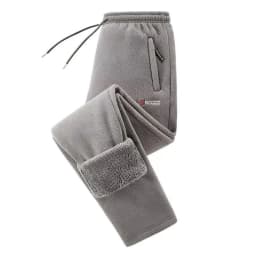 Men Fleece Thickening Casual Pants Winte Windproof Keep Warm Comfort Solid Straight Pants New Fashion Versatile Sweat Pants Men