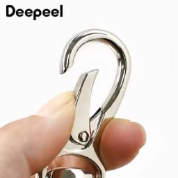 1Pc 40/50/60cm Metal PU Leather Bag Strap Round Rope Silver Buckle Women Handbags Handle Bags Shoulder Straps Purse Accessories