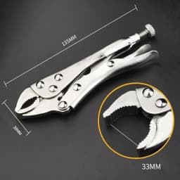 Locking Pliers Set CRV Lock Pliers Curved Jaw Pliers Straight Long Nose C Clamp Locking Clamp Multi-function Welding Tools