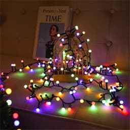 10M 5M DIY Round Ball Fairy String Lights EU Plug Outdoor Waterproof Christmas Garland Lights for Wedding Party Room Decor