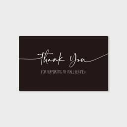 30pcs Black Pink Thank You Cards Greeting Label Tag Packages For Small Business Gift Box Decoration Packaging Supplies Wholesale