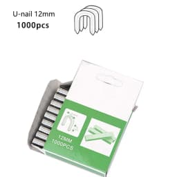 1000pcs U/ Door /T Shaped Nail Shaped Stapler Brad Nails Stainless Steel Stapler Nailer Staple For Furniture DIY Woodworking Too