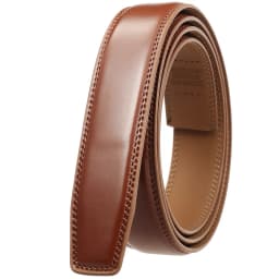 30mm 31mm Width Belt No Buckle For Men Black Coffee Men's Business Cow Leather Ratchet Belts Strap Without Buckles