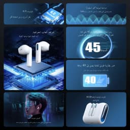 HTC NE49 Earphones Bluetooth V6.0 Noise Reduction TWS Sports Wireless Headphones with Mic Long Life