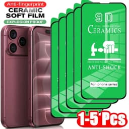 HD Clear Ceramic Film For iPhone 18 17 16 15 14 11 13 12 Pro Max Air 16e 15 16 Plus 13 12 Mini XS Max XR X 8 Screen Protector
