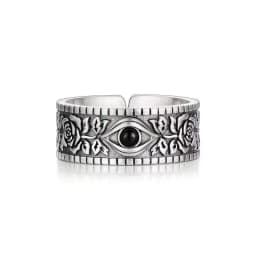 925 Sterling Silver Sanding Face Adjustable Rings For Women Ladies Elegant Luxury Quality Jewelry Accessories Jewellery